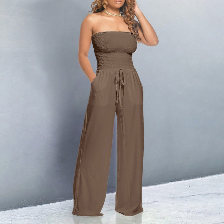 Tiren™ | Trendy Off-Shoulder Jumpsuit met Flatterende Pasvorm