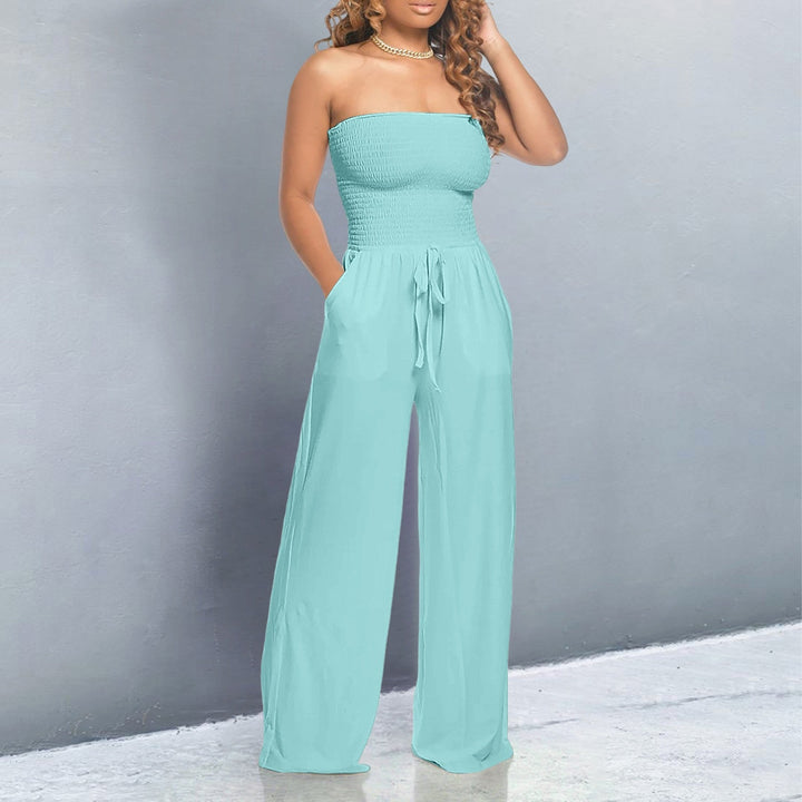 Tiren™ | Trendy Off-Shoulder Jumpsuit met Flatterende Pasvorm