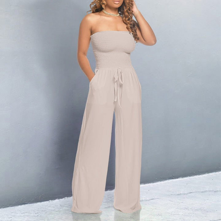 Tiren™ | Trendy Off-Shoulder Jumpsuit met Flatterende Pasvorm