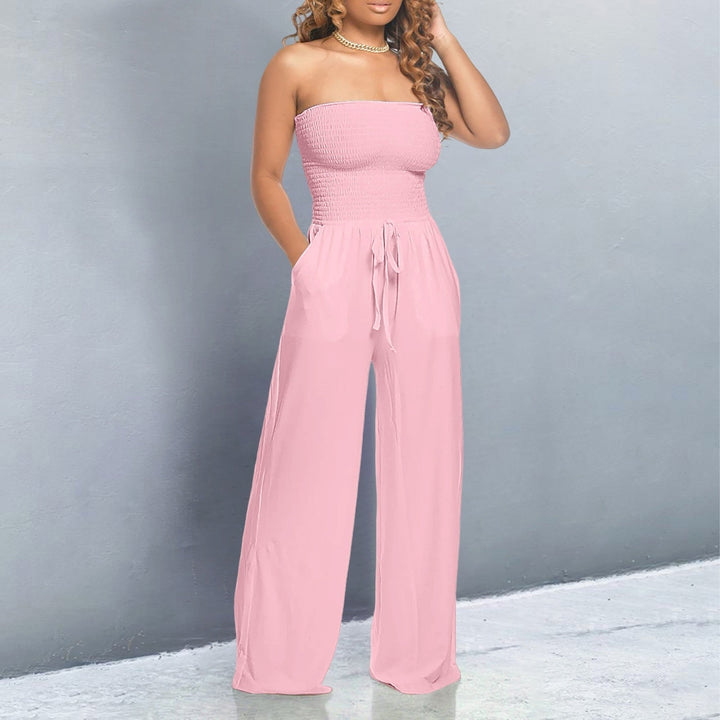 Tiren™ | Trendy Off-Shoulder Jumpsuit met Flatterende Pasvorm